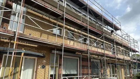 Gevelwerk na renovatie - Voor